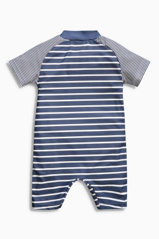 Navy Stripe All-In-One Sunsafe Suit (3mths-6yrs)